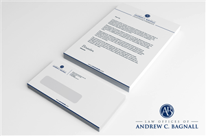 Letterhead Design by Roy for Law Offices of Andrew C. Bagnall | Design: #3109002