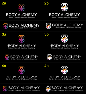Body Alchemy Online Fitness &amp; Nutrition Coaching Logo for Web and Print