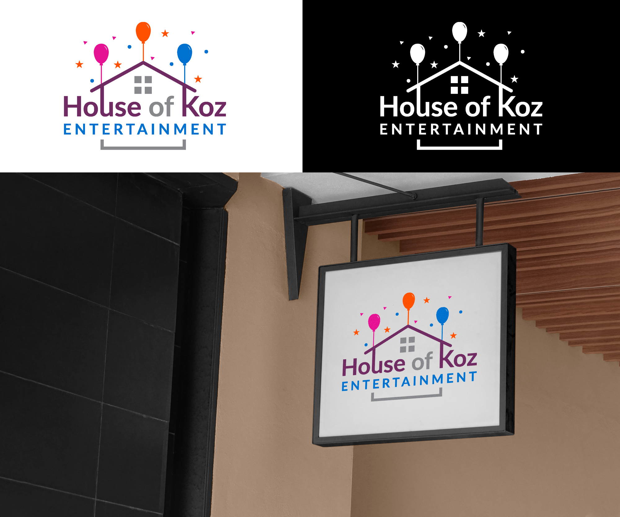 Diseño de Logo por RA-bica para House of Koz Entertainment | Diseño #34689422