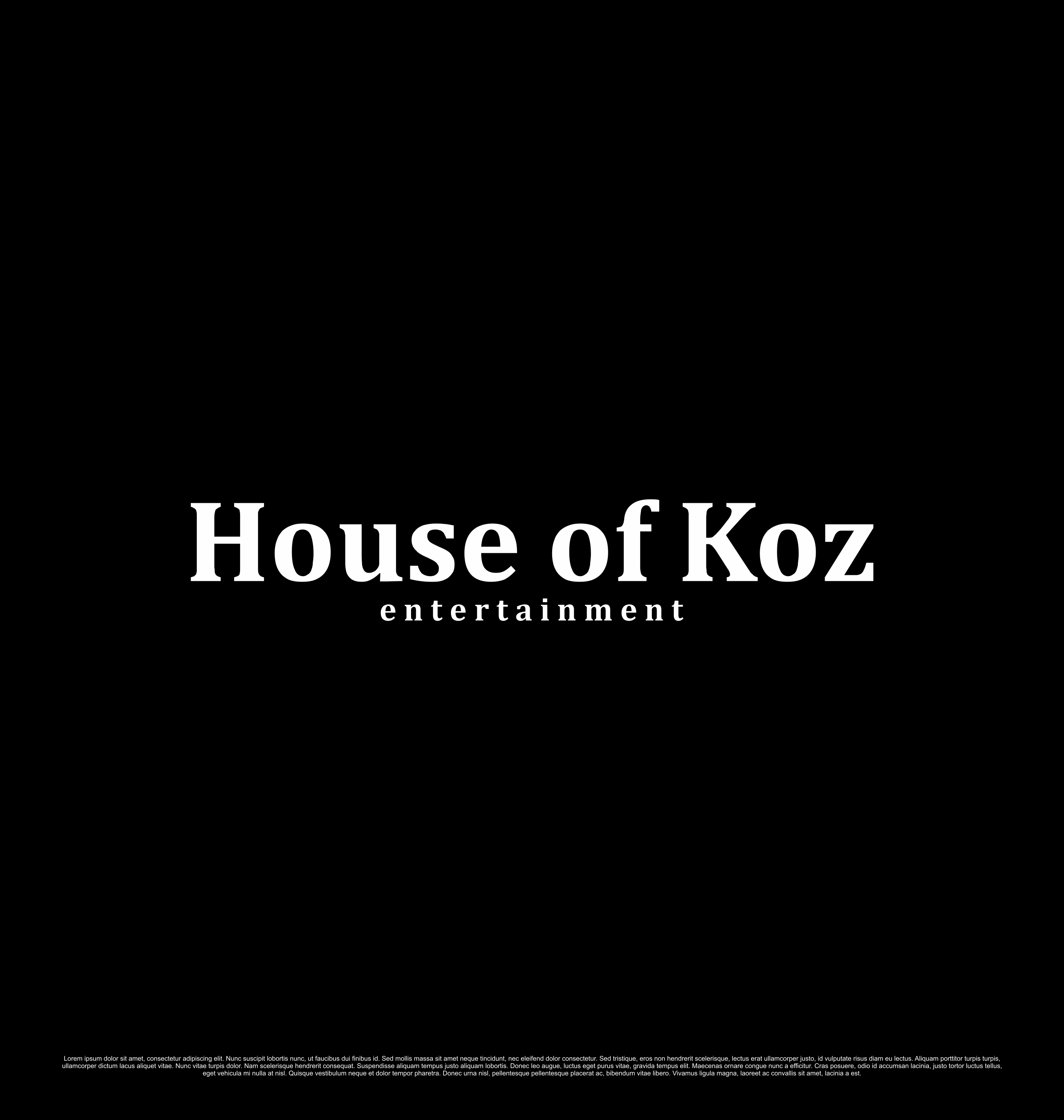 Diseño de Logo por saesean para House of Koz Entertainment | Diseño #34704328