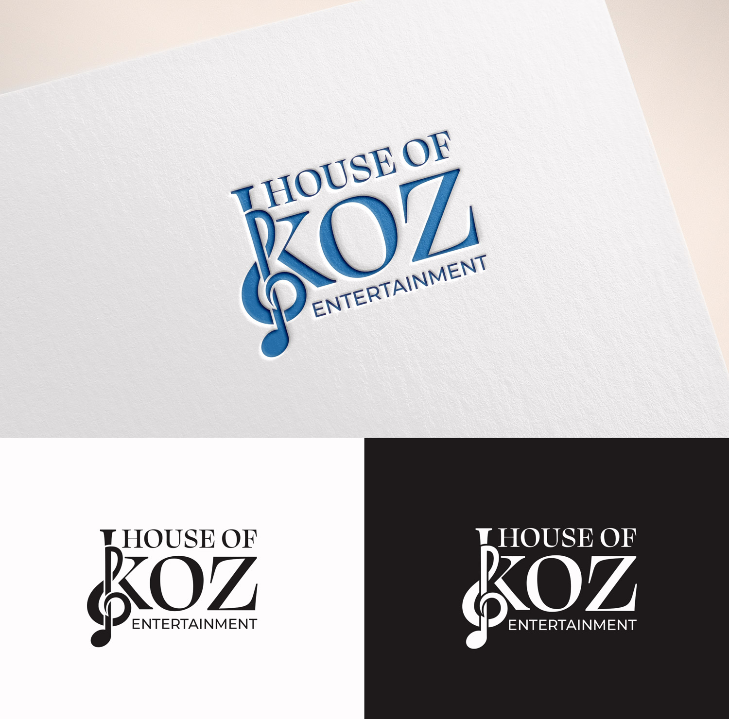 Diseño de Logo por M Art & Design para House of Koz Entertainment | Diseño #34689232