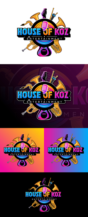 Logo Design by debdesign for House of Koz Entertainment | Design: #34765569