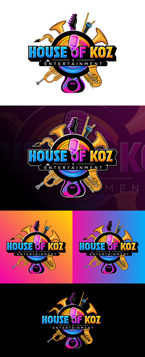 Logo Design by debdesign for House of Koz Entertainment | Design: #34765570