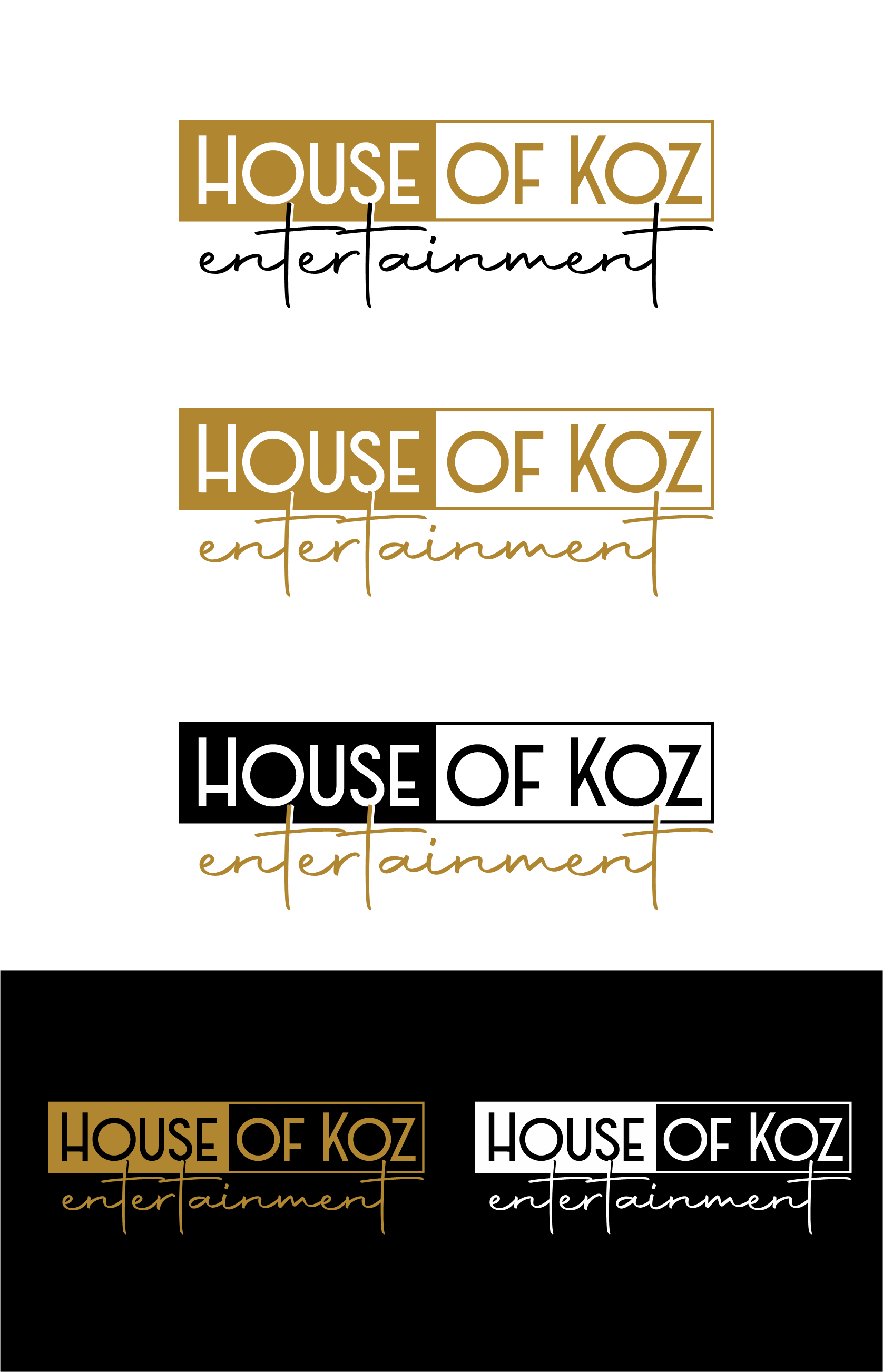 Diseño de Logo por Yakuza20 para House of Koz Entertainment | Diseño #34687216