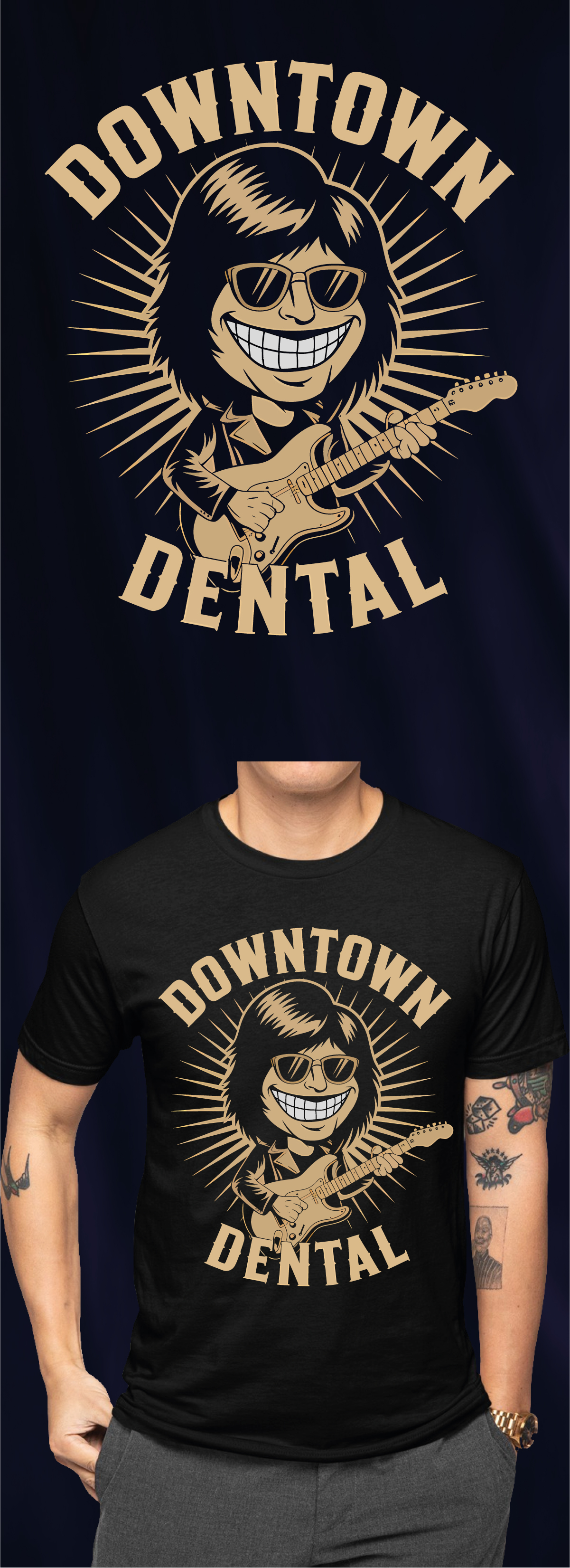 T-shirt Design by mounir.co for Downtown Dental | Design #34700514
