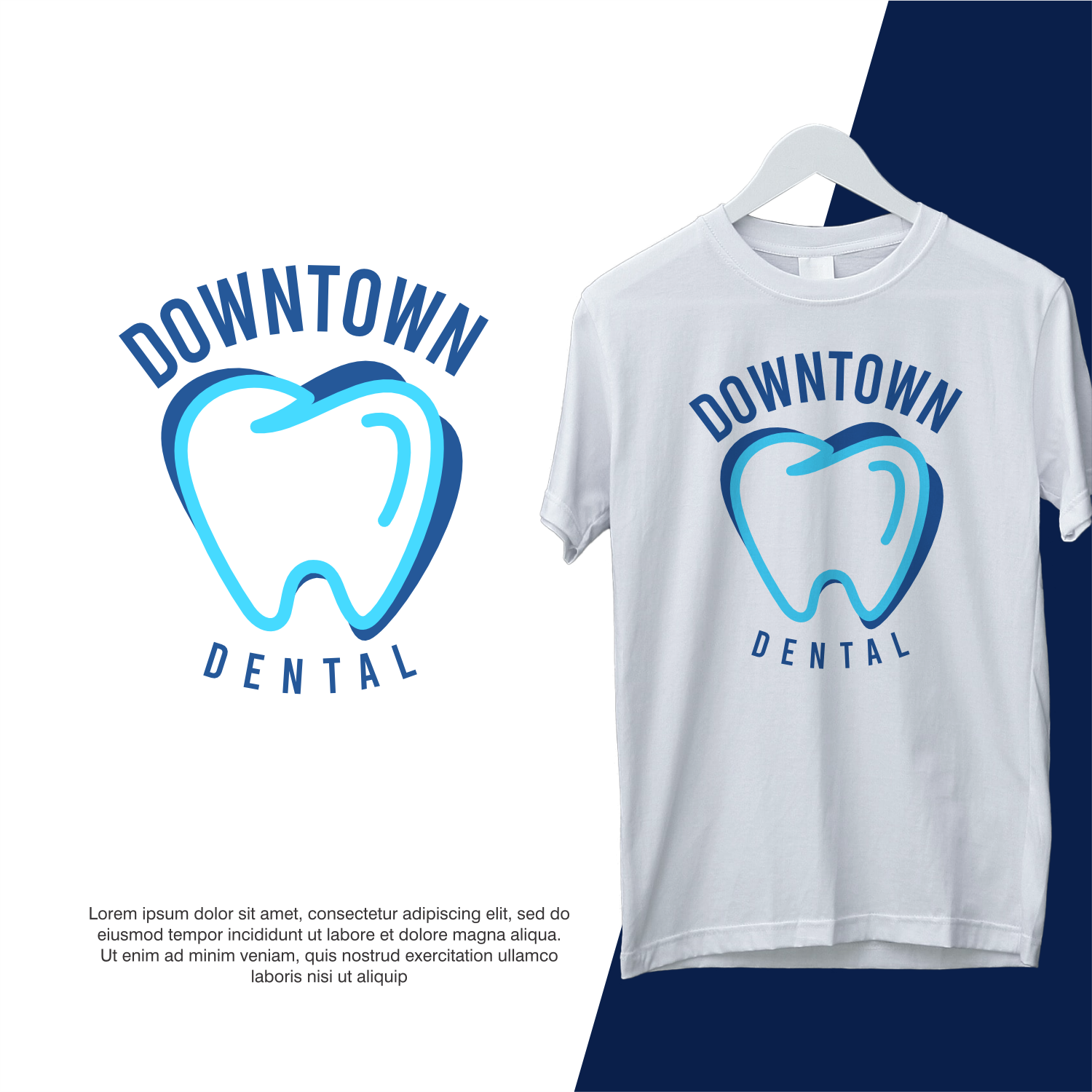 T-shirt Design by ThiagoB for Downtown Dental | Design #34694297
