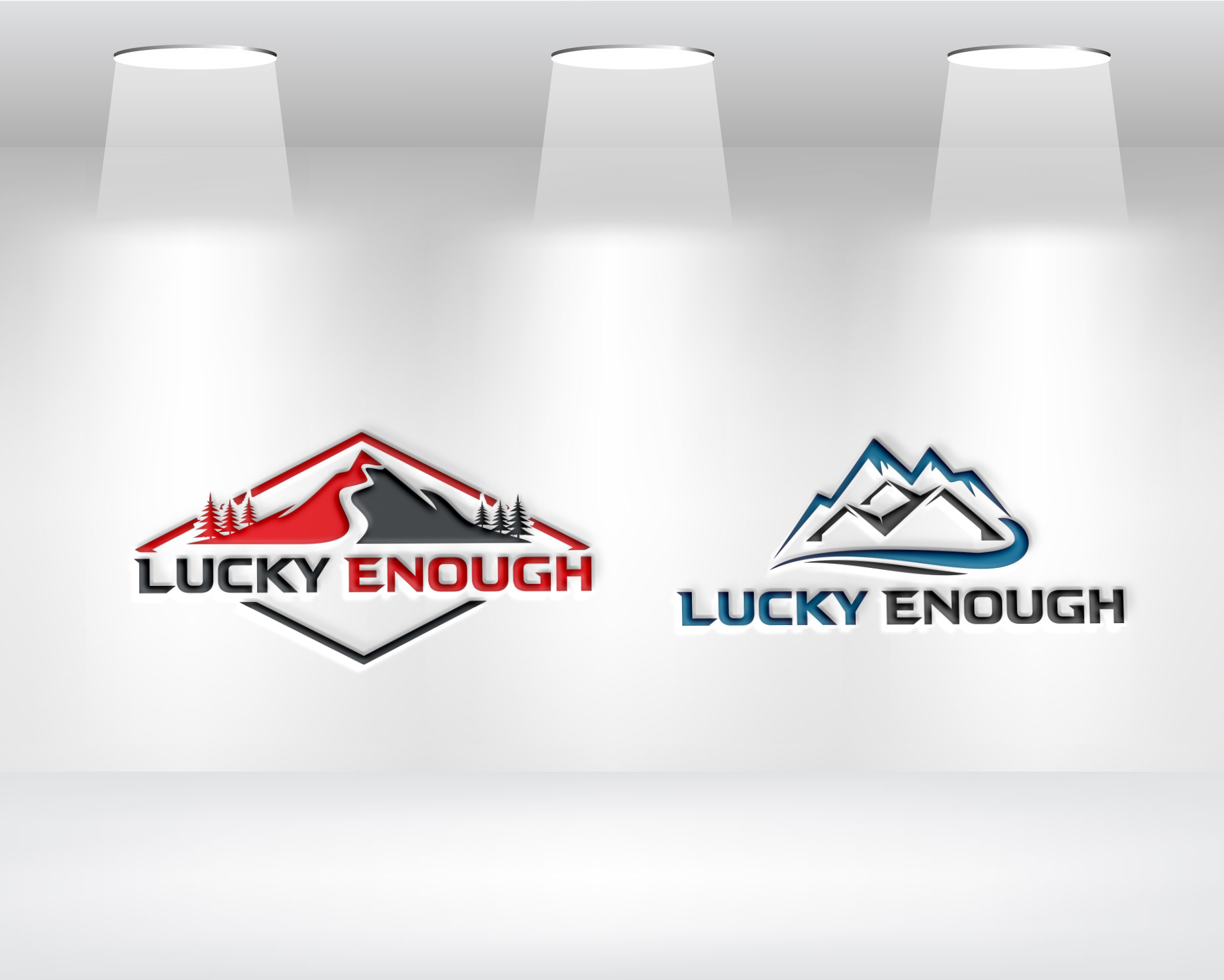 Logo Design by Daniel Khan for Lucky Enough Outdoors | Design #34702248