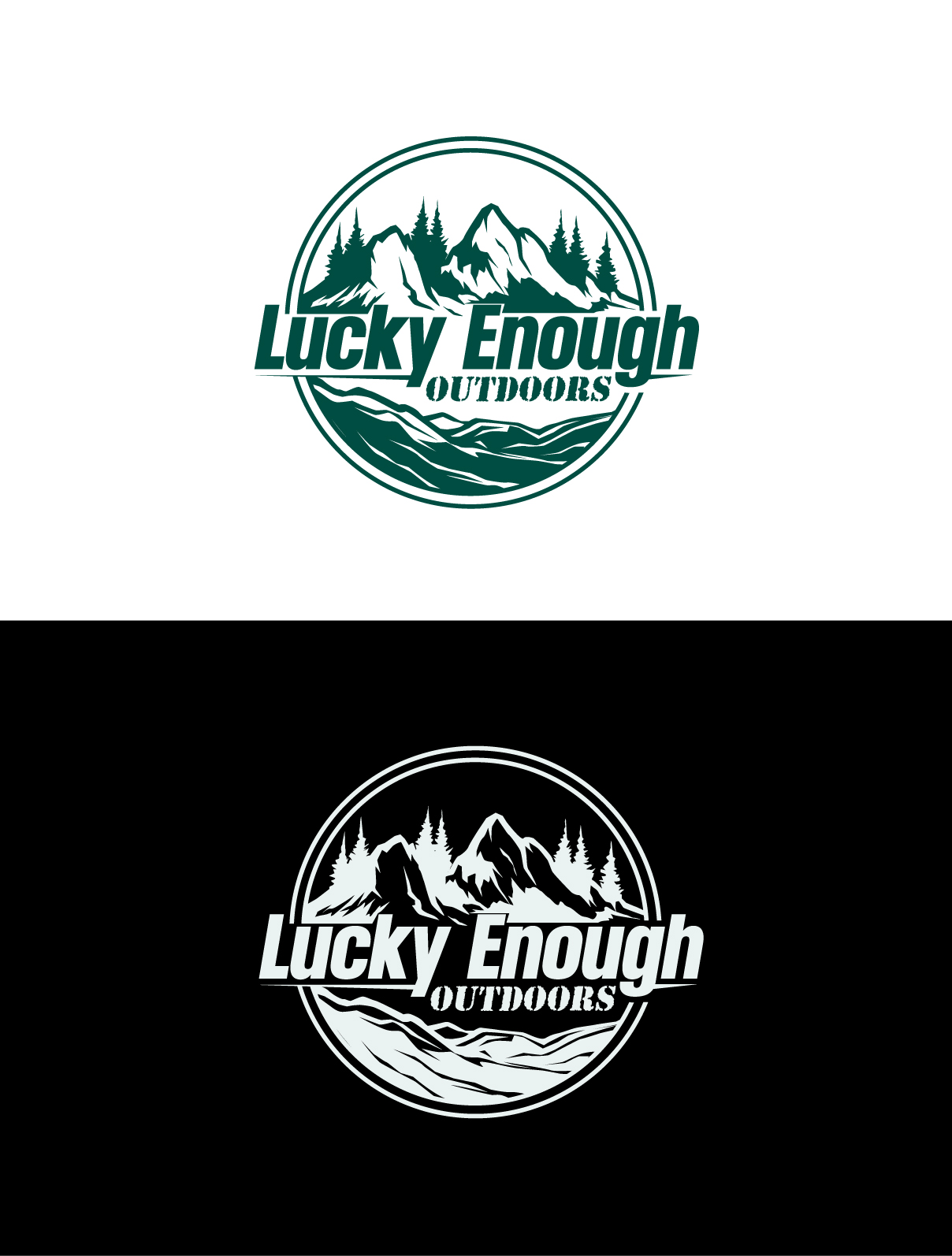 Logo Design by LogoPoko for Lucky Enough Outdoors | Design #34711174