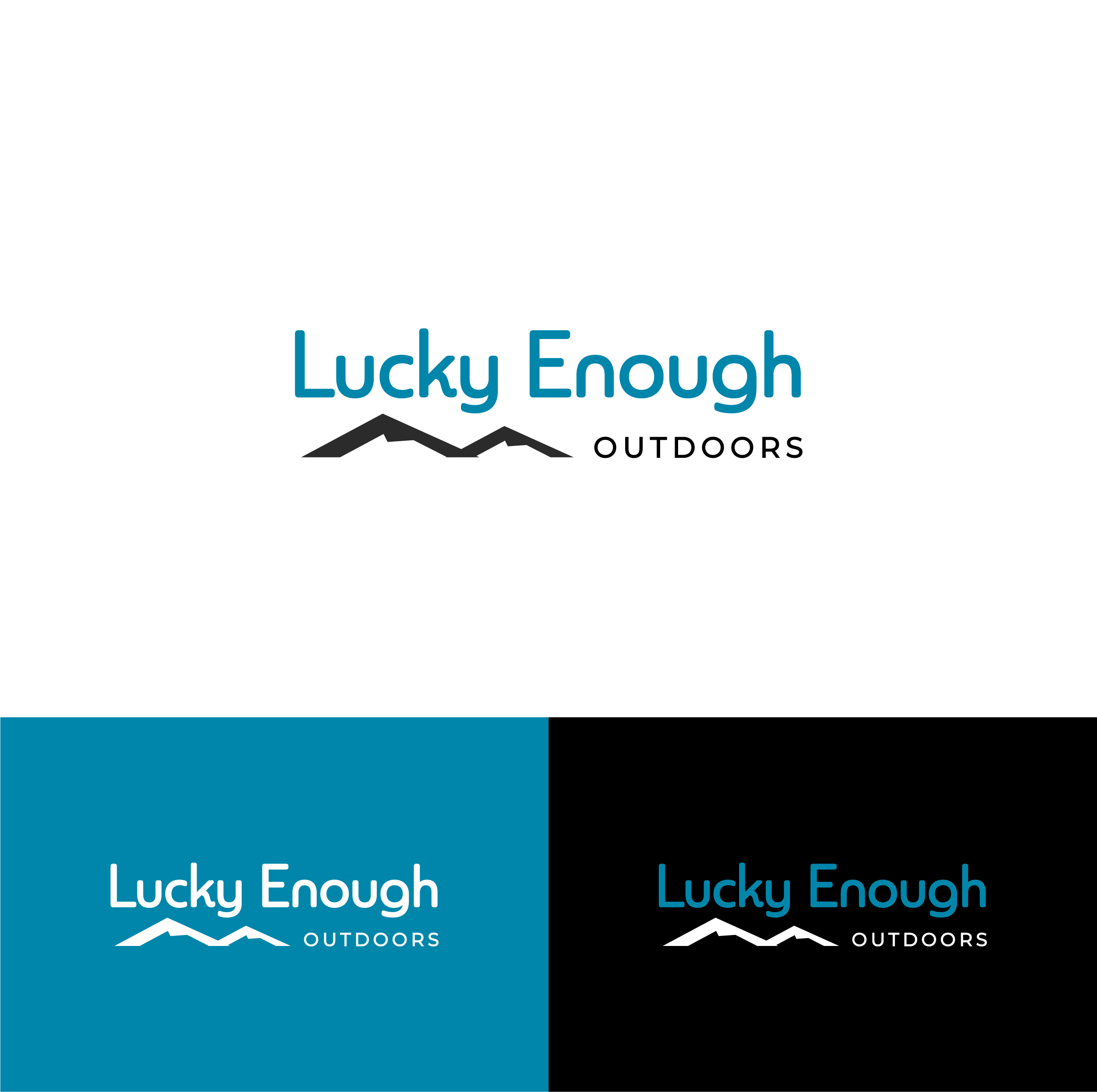 Logo Design by 99 Art.. for Lucky Enough Outdoors | Design #34704300