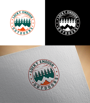 Logo Design by RA-bica for Lucky Enough Outdoors | Design: #34715461