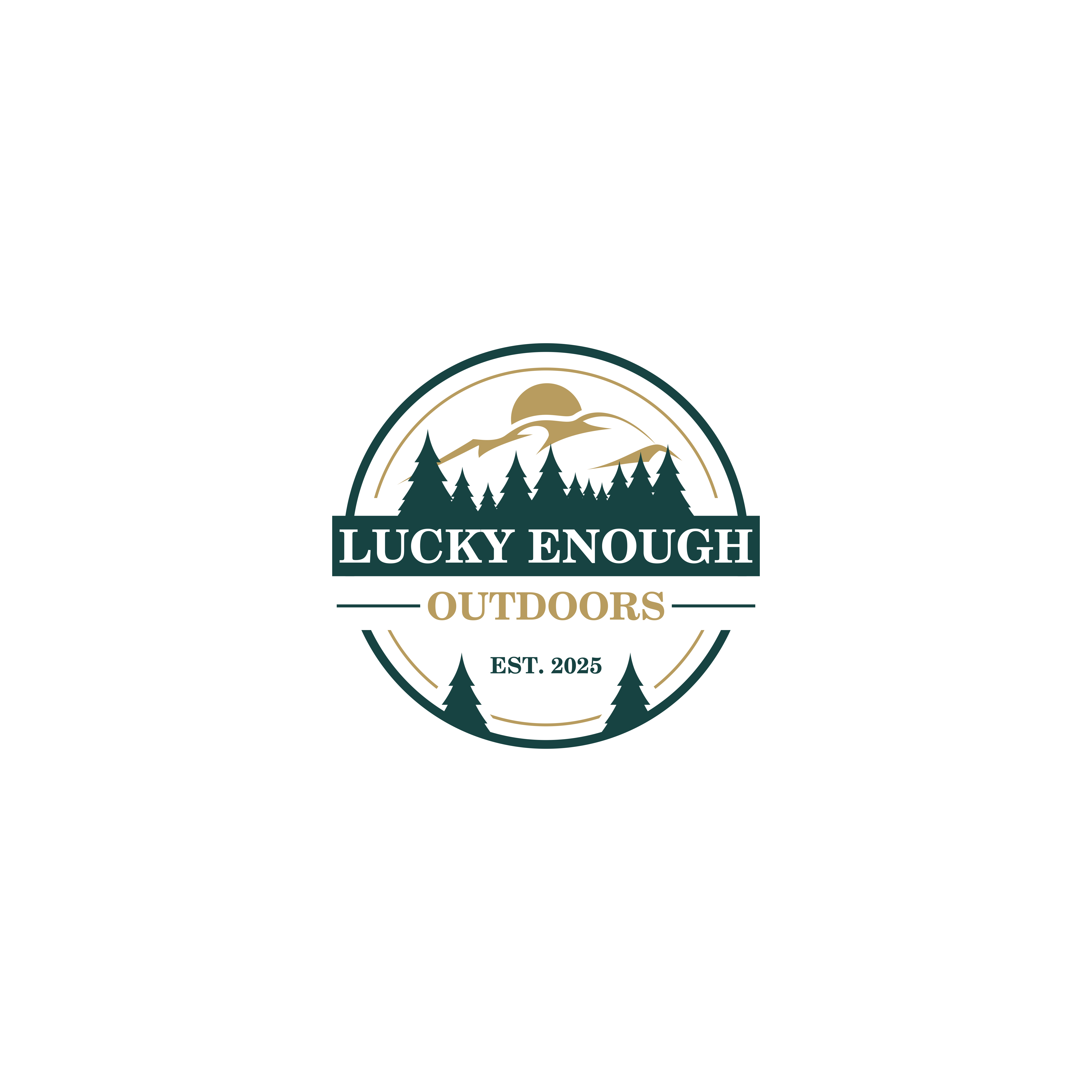 Logo Design by HonggoArt for Lucky Enough Outdoors | Design #34705911