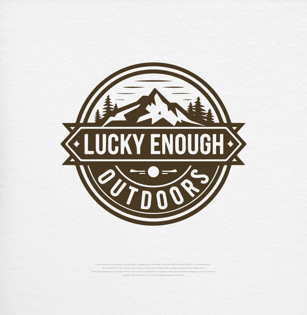 Logo-Design von apik. für Lucky Enough Outdoors | Design #34712792
