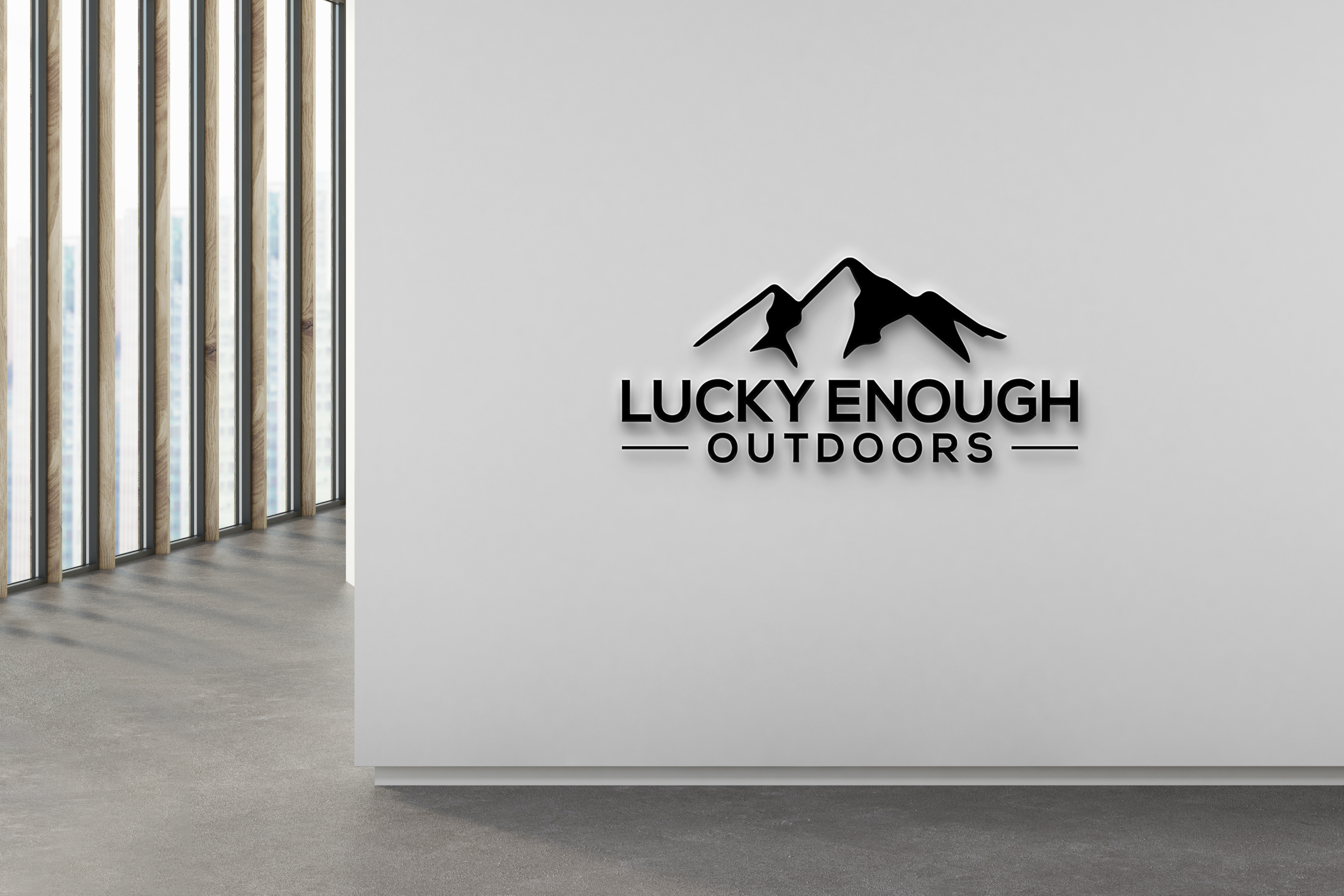Logo Design by Majesty Design  for Lucky Enough Outdoors | Design #34700416