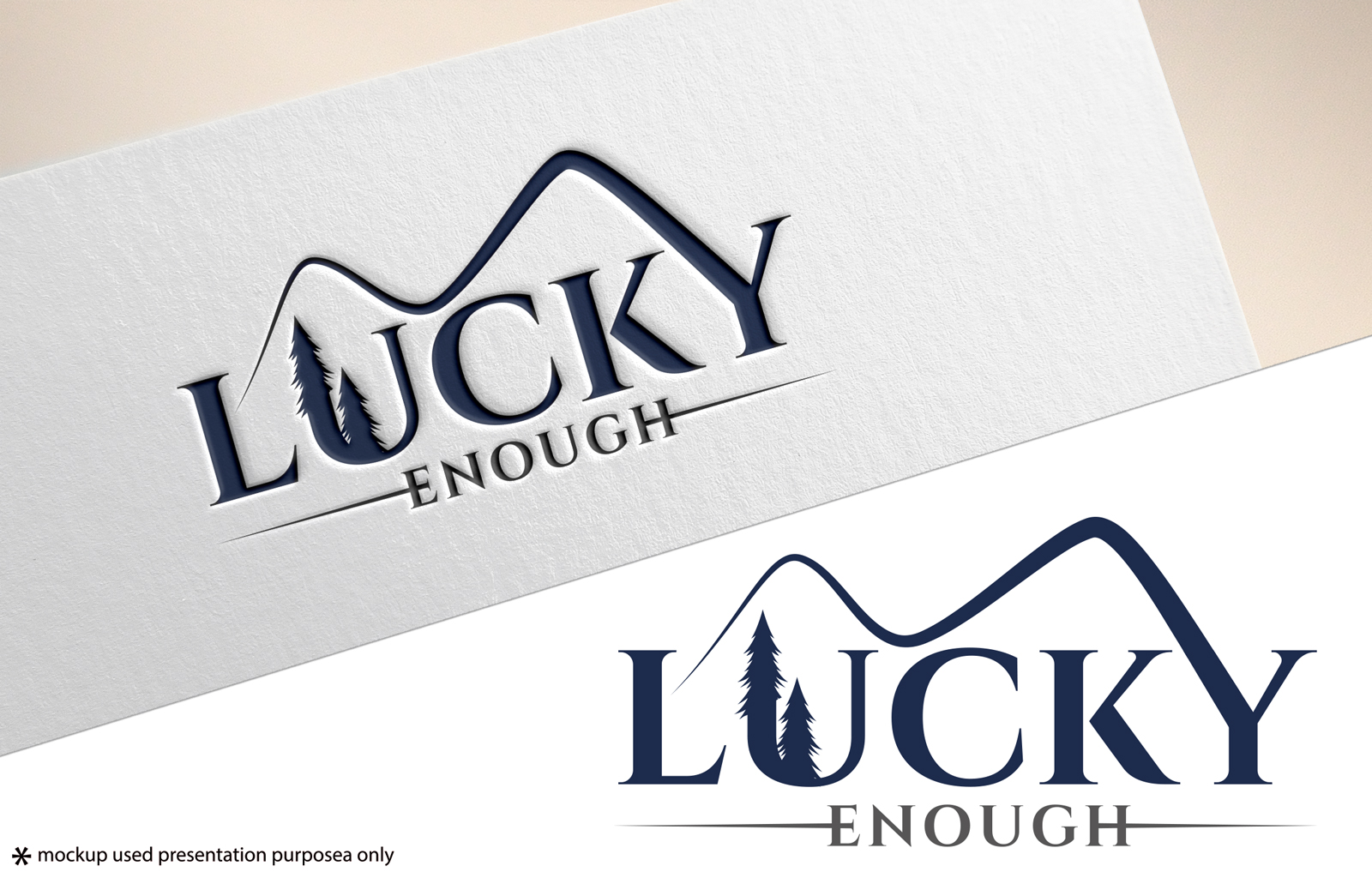 Logo Design by Rubia@ for Lucky Enough Outdoors | Design #34707635