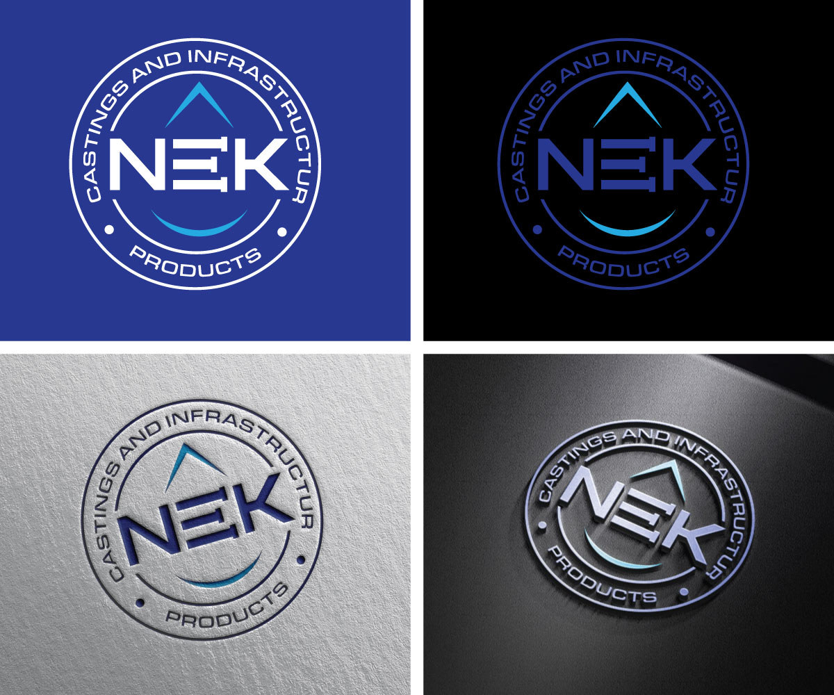 Diseño de Logo por Adi Graphics para NEK Castings & Infrastructure Products  | Diseño #34710639