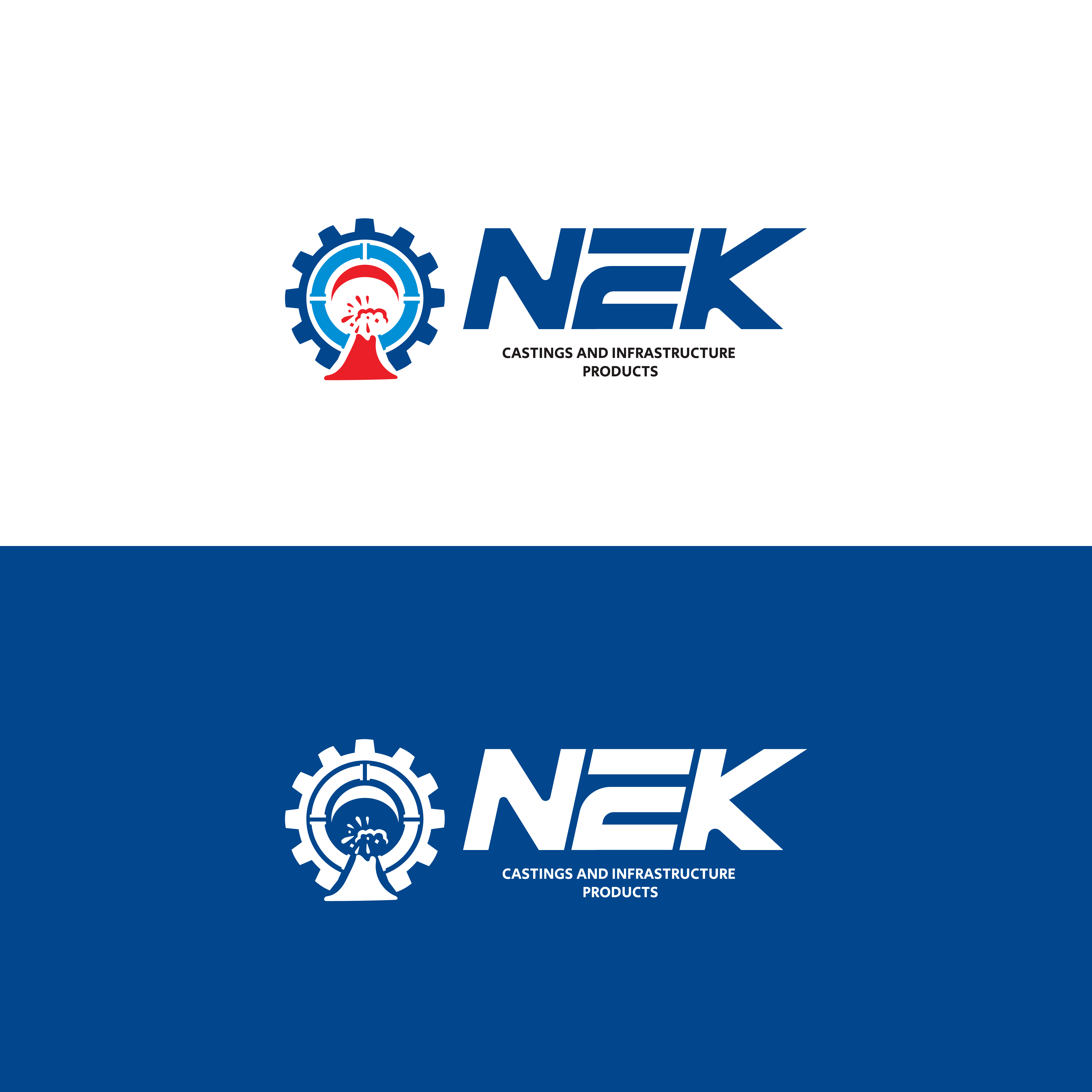 Logo Design by Merin gopi for NEK Castings & Infrastructure Products  | Design #34744366