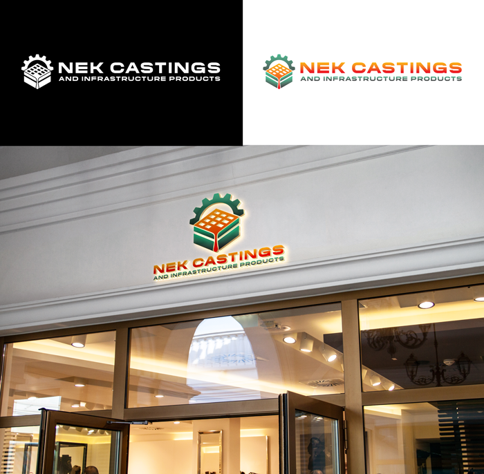 Diseño de Logo por RA-bica para NEK Castings & Infrastructure Products  | Diseño #34704606