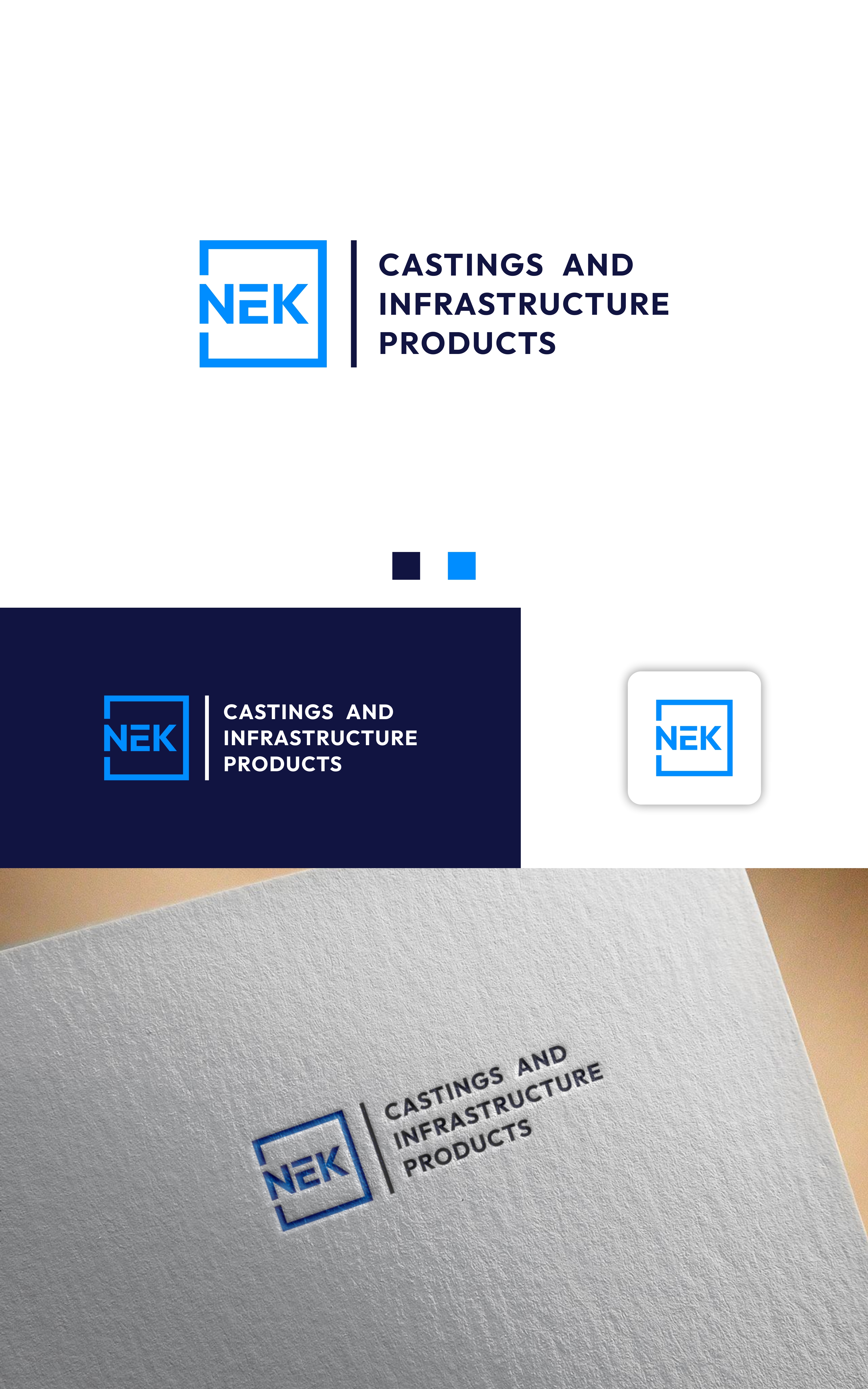 Logo-Design von Dell_a.Design für NEK Castings & Infrastructure Products  | Design #34701183