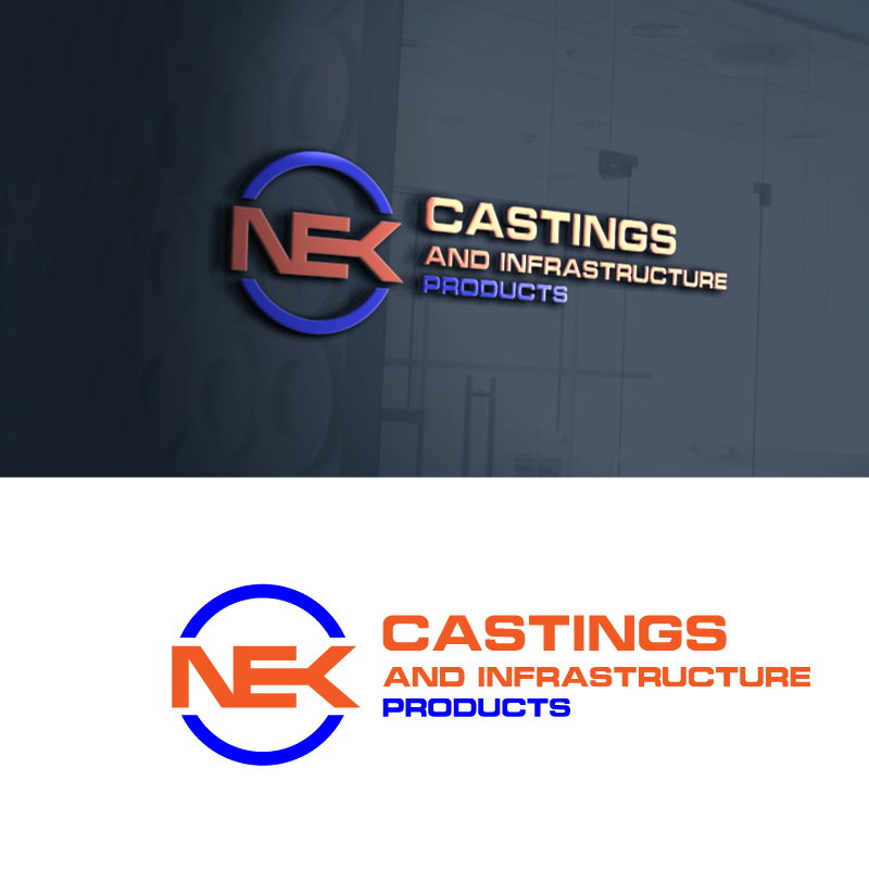 Diseño de Logo por VisionCraft™ para NEK Castings & Infrastructure Products  | Diseño #34700725