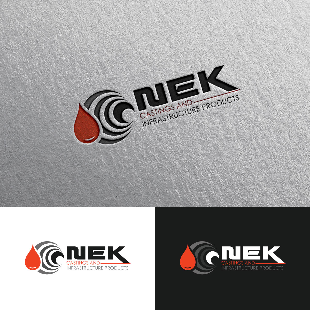 Diseño de Logo por Alex Henry para NEK Castings & Infrastructure Products  | Diseño #34701474