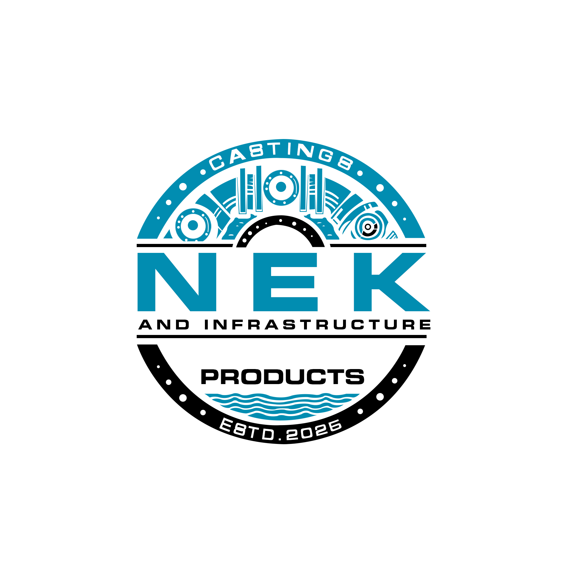 Diseño de Logo por mahfuz1450r para NEK Castings & Infrastructure Products  | Diseño #34746208