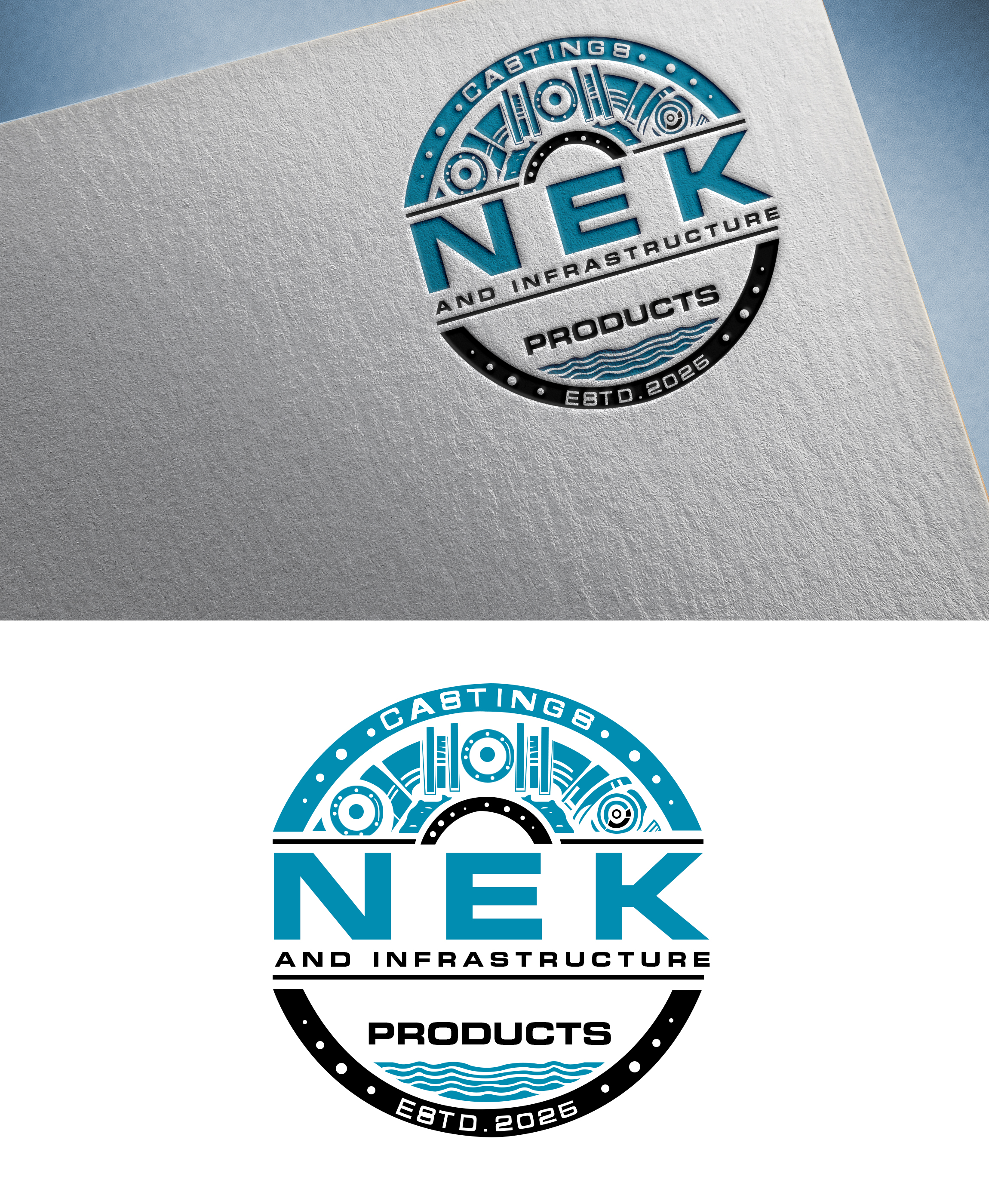 Diseño de Logo por mahfuz1450r para NEK Castings & Infrastructure Products  | Diseño #34746274