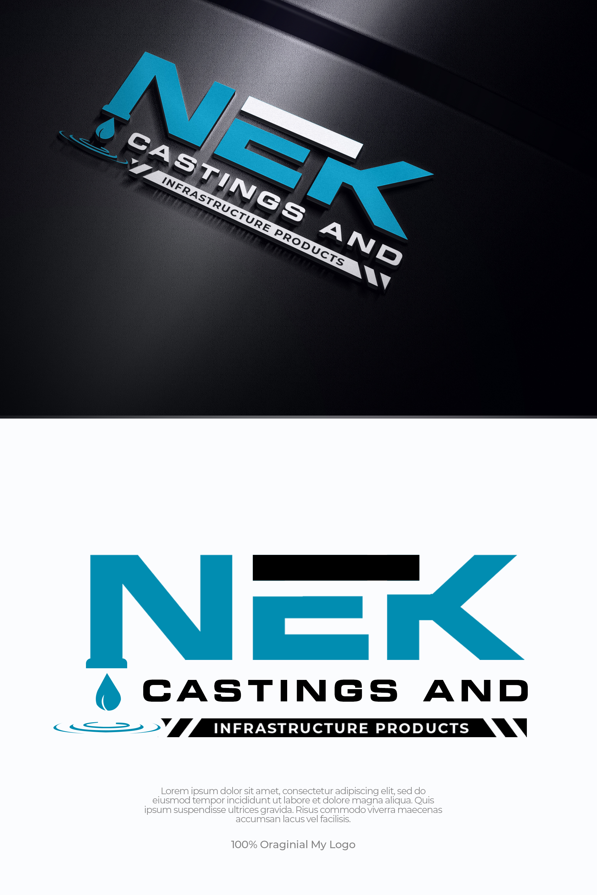 Diseño de Logo por mahfuz1450r para NEK Castings & Infrastructure Products  | Diseño #34746440