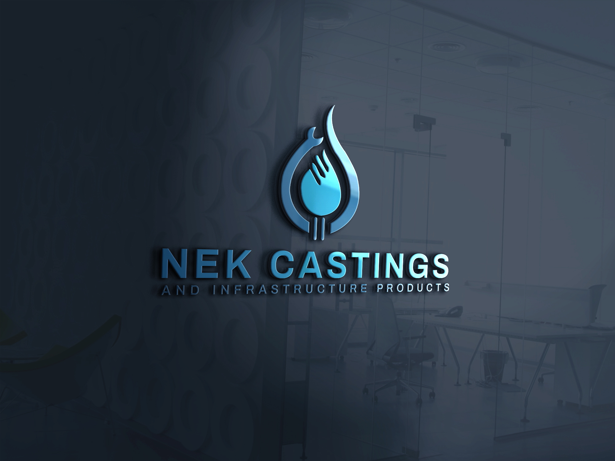Diseño de Logo por mahfuz1450r para NEK Castings & Infrastructure Products  | Diseño #34821160