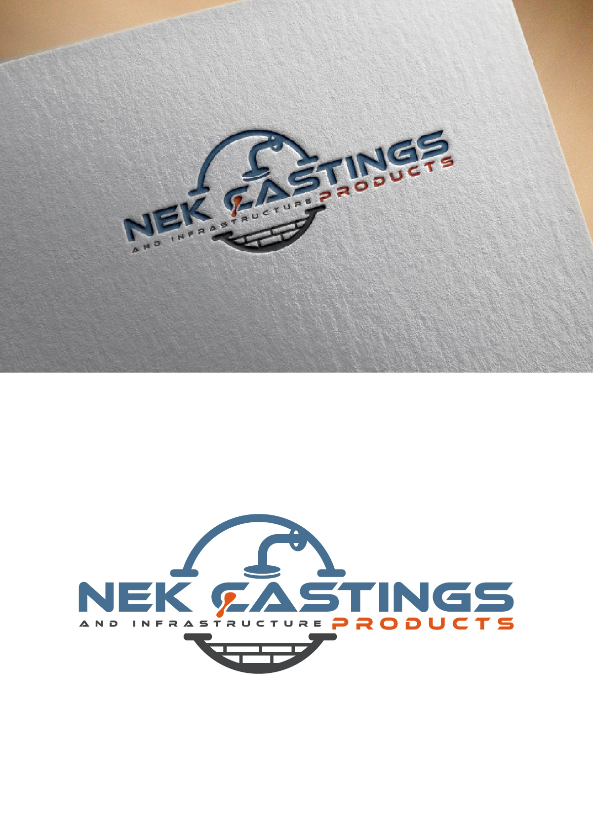 Logo Design by fly  design for NEK Castings & Infrastructure Products  | Design #34704453