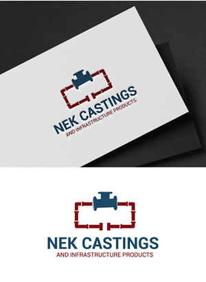 Logo-Design von fly  design für NEK Castings & Infrastructure Products  | Design: #34704458
