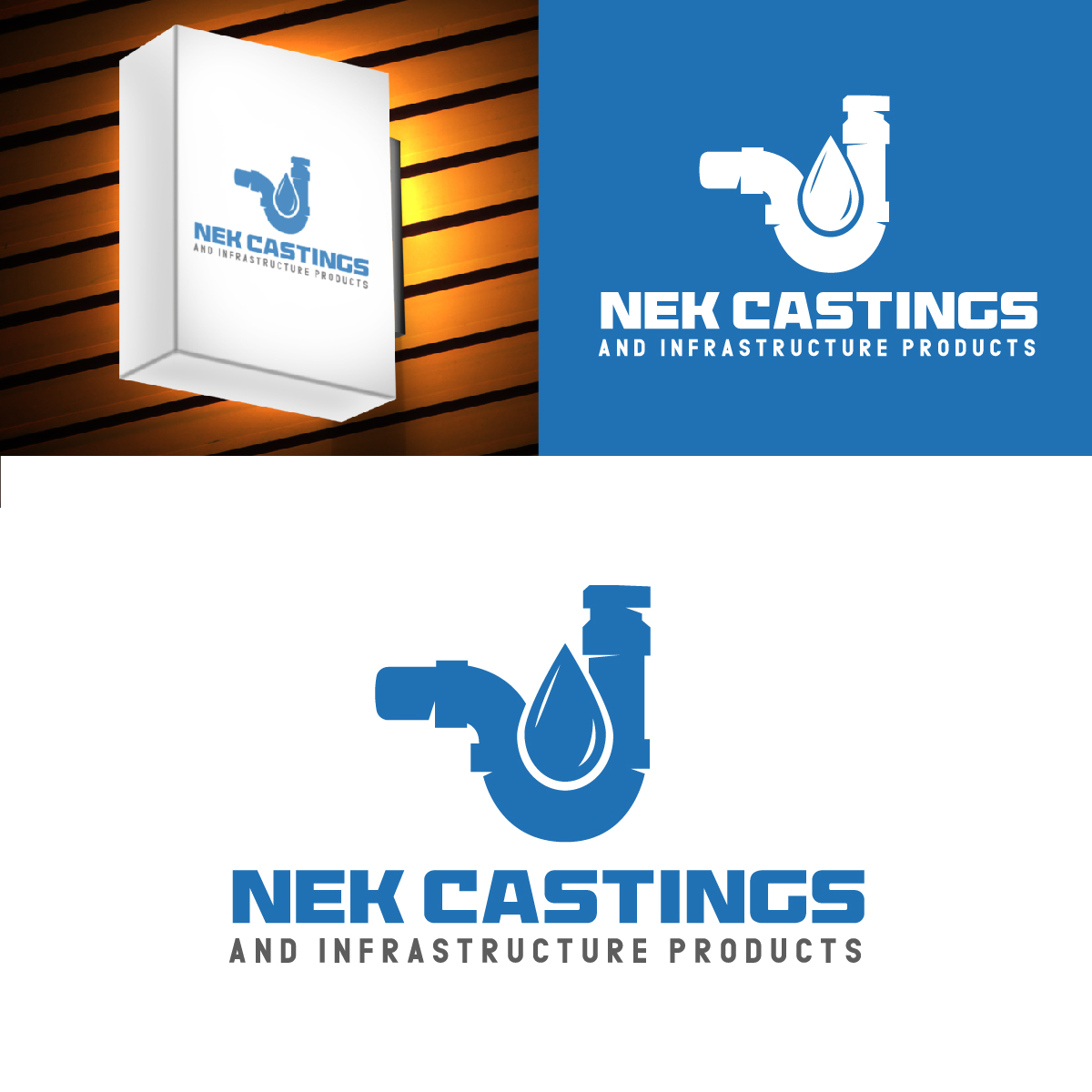 Logo Design by fly  design for NEK Castings & Infrastructure Products  | Design #34704785