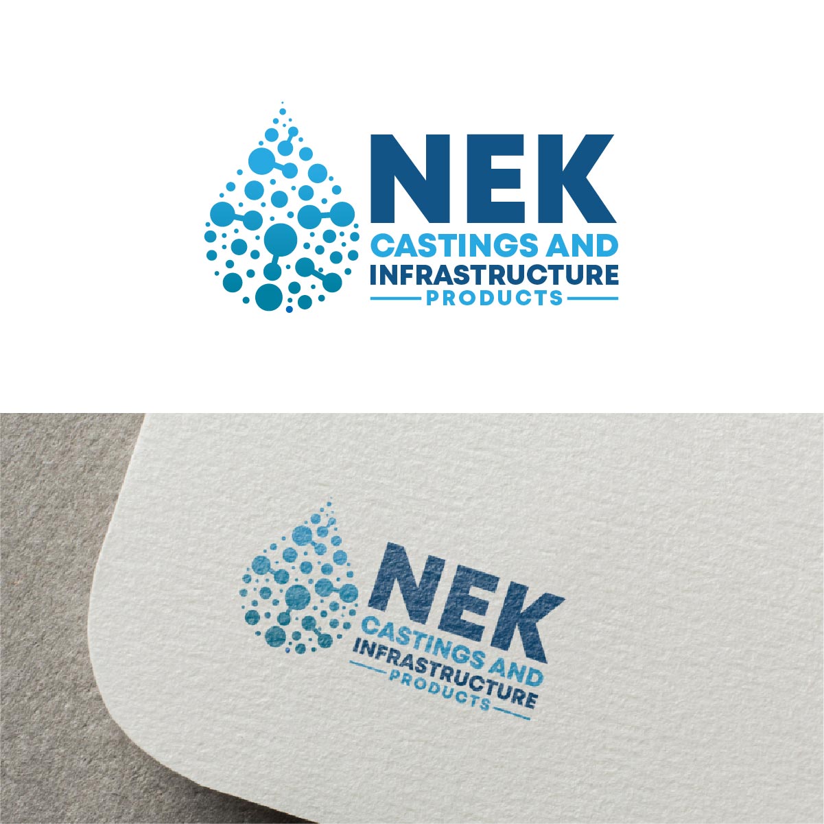 Diseño de Logo por fly  design para NEK Castings & Infrastructure Products  | Diseño #34711568