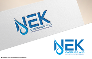 Logo-Design von Rubia@ für NEK Castings & Infrastructure Products  | Design: #34710136