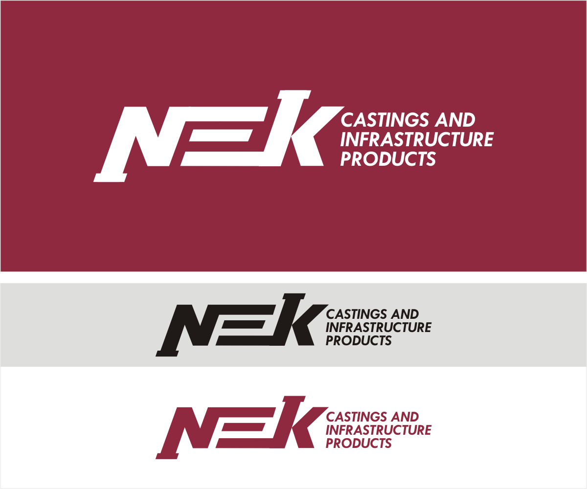 Diseño de Logo por f i l d a para NEK Castings & Infrastructure Products  | Diseño #34744648