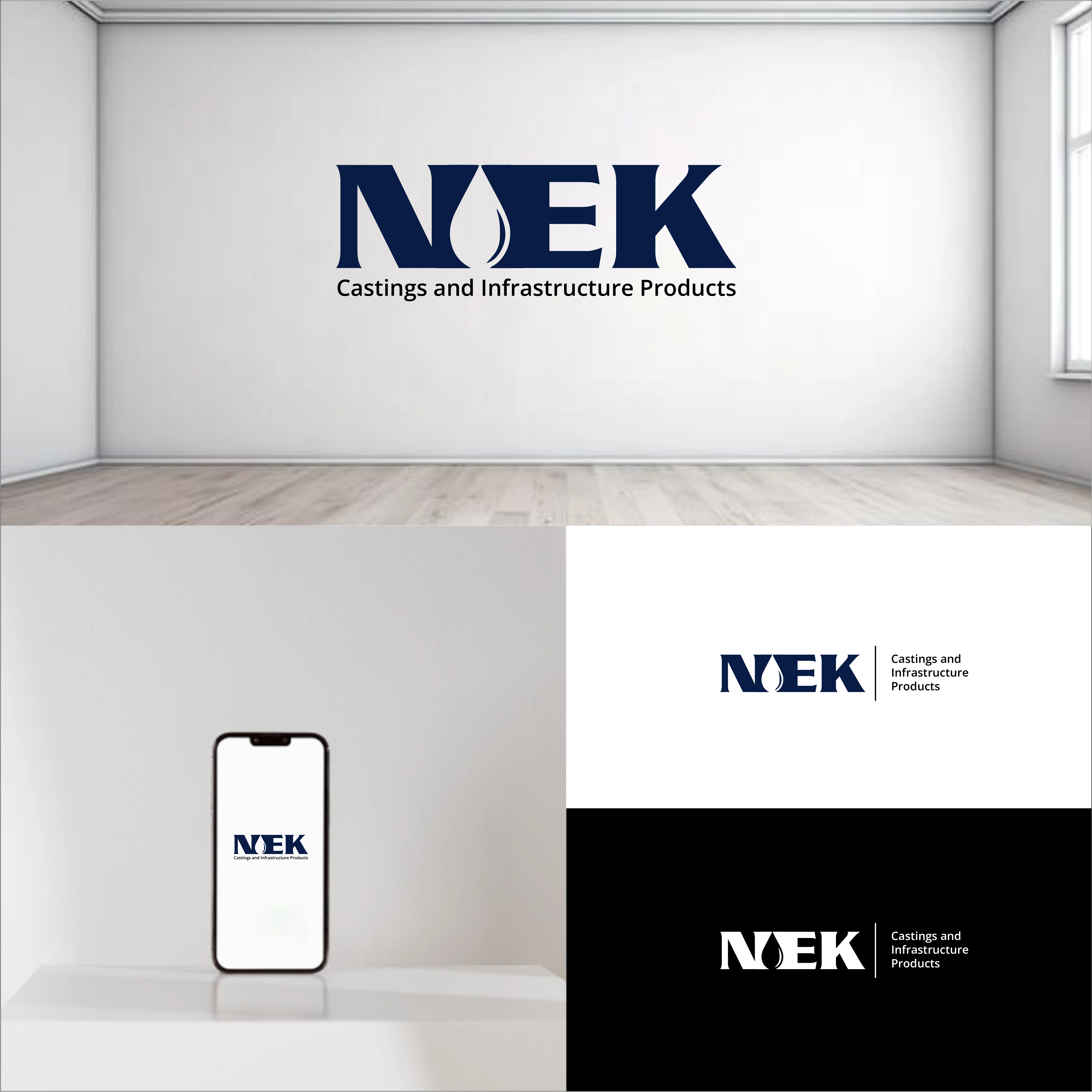 Diseño de Logo por saifysyed Studio para NEK Castings & Infrastructure Products  | Diseño #34742383