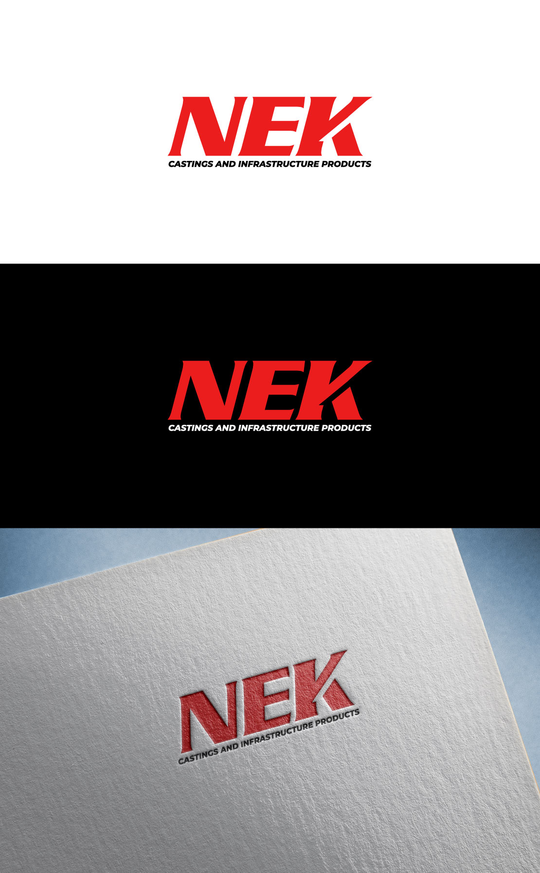 Diseño de Logo por flora.c design para NEK Castings & Infrastructure Products  | Diseño #34704862