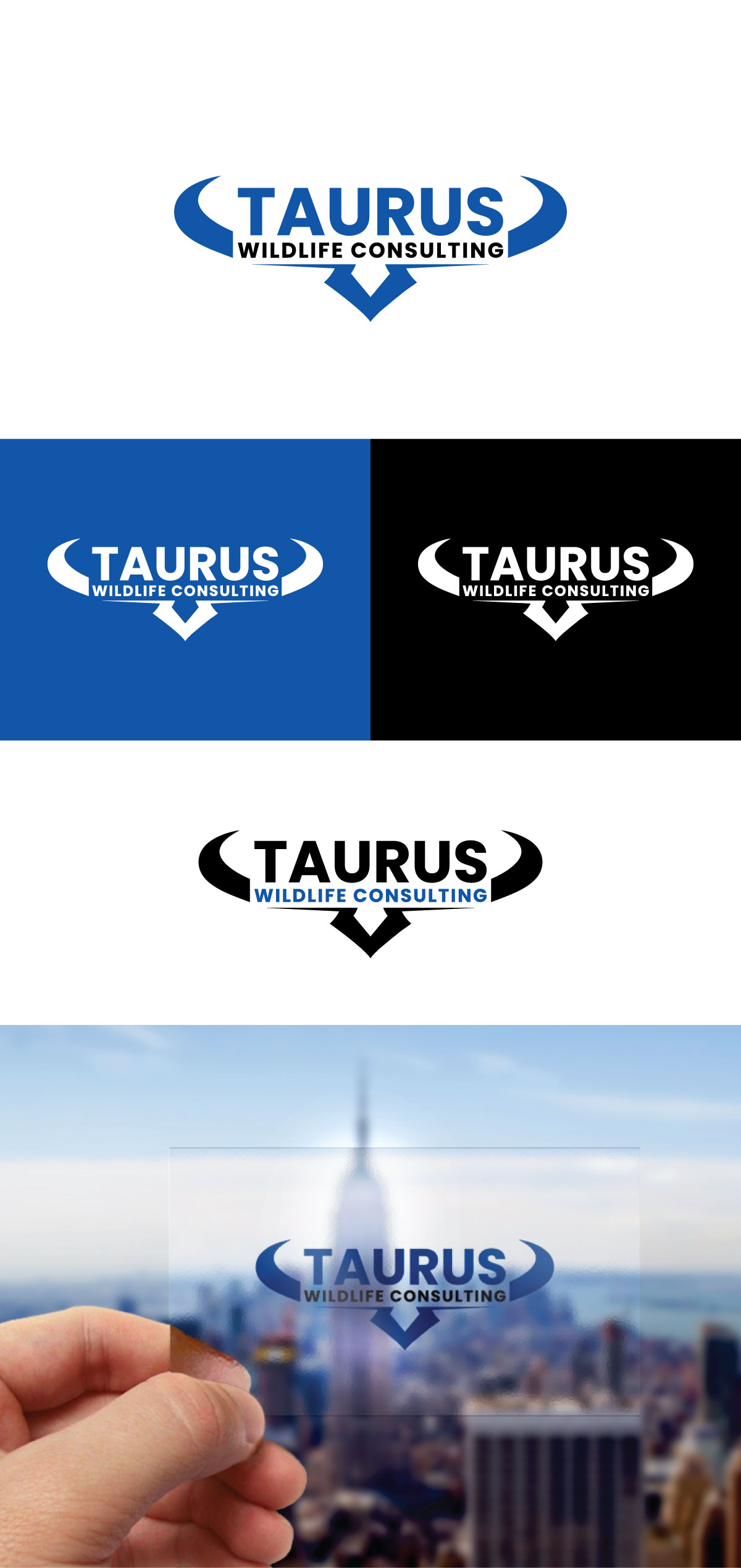 Logo Design by Shahriar H for Taurus Wildlife Consulting | Design #34704917