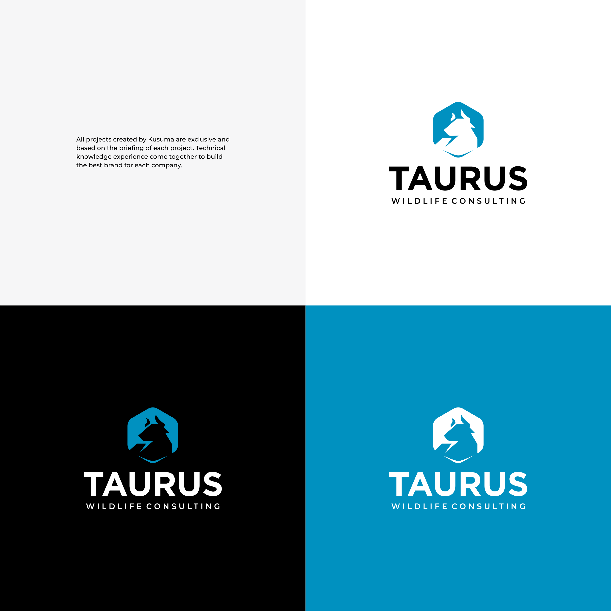Logo Design by Kusuma Studio for Taurus Wildlife Consulting | Design #34717031