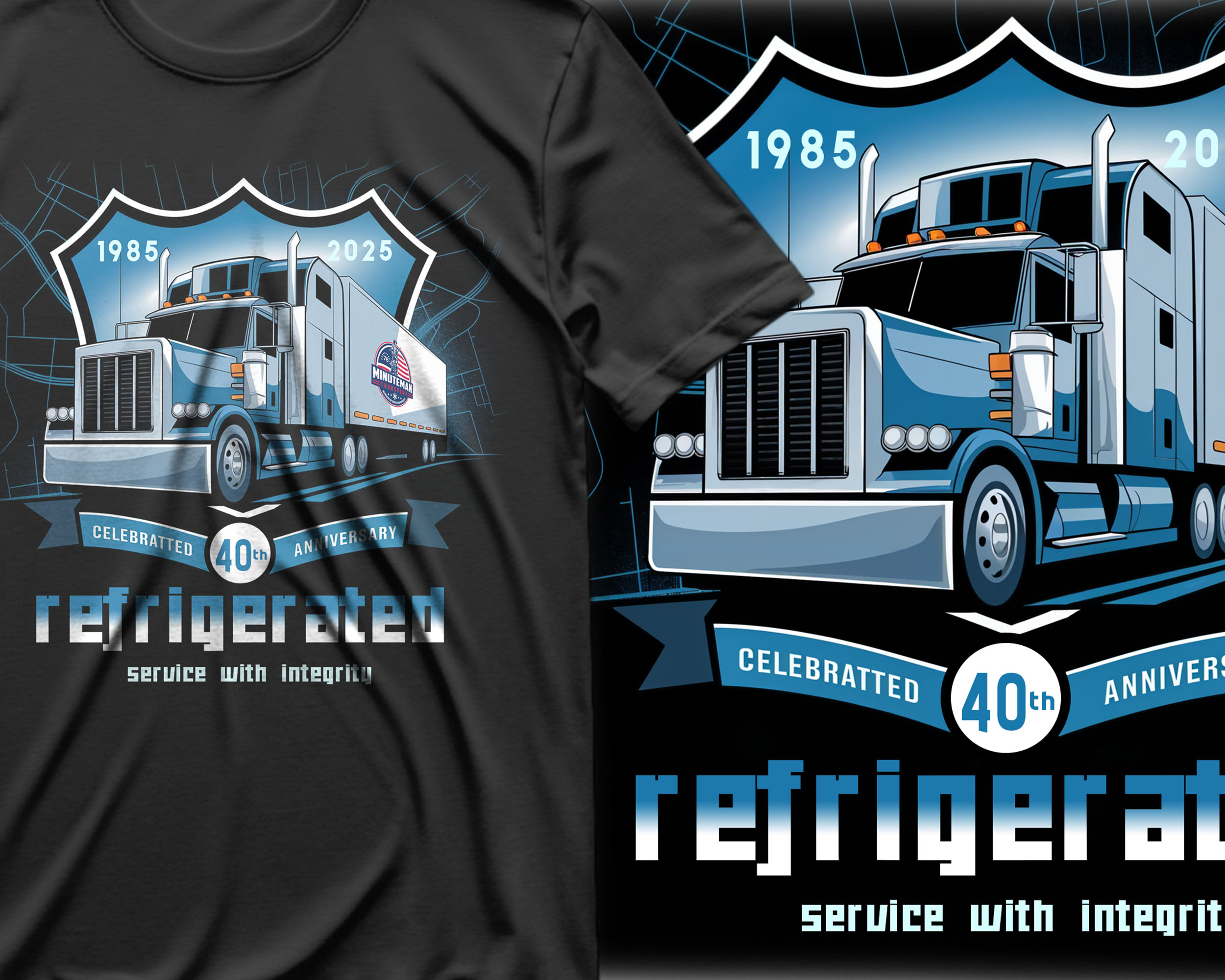 Graphic Design by Faizullah65 for Minuteman Transport Inc. | Design #34707218