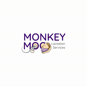 Logo Design by Bimo Designs for Monkey Moo Lactation Services | Design: #34716187