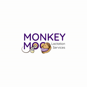 Logo Design by Bimo Designs for Monkey Moo Lactation Services | Design: #34720465