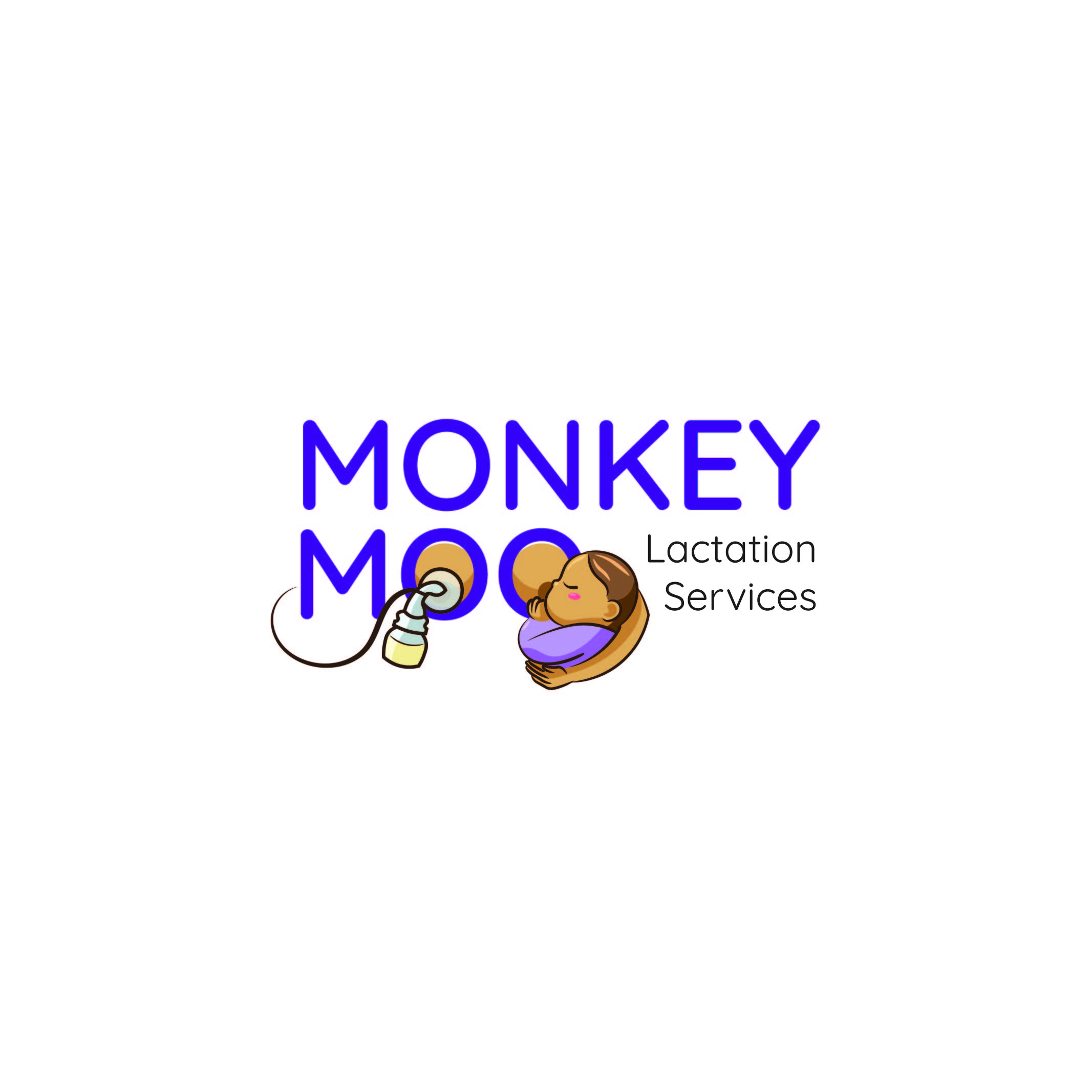 Logo Design by Bimo Designs for Monkey Moo Lactation Services | Design #34727364