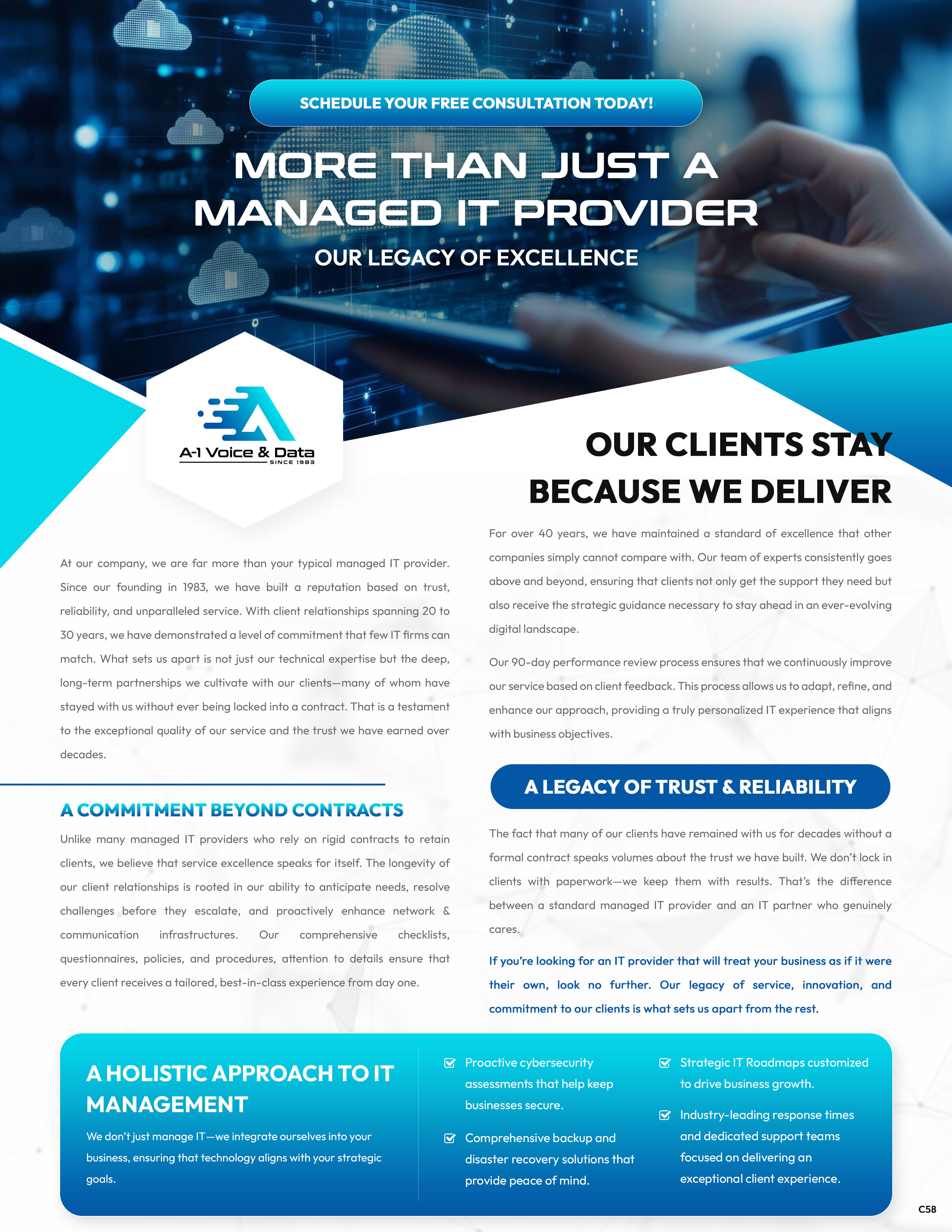 Flyer Design by pb for A-1 Voice & Data | Design #34725079