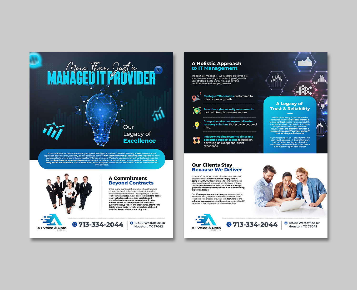 Diseño de Flyer por debdesign para A-1 Voice & Data | Diseño #34724011