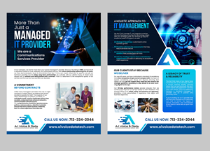 Flyer-Design von debdesign für A-1 Voice & Data | Design: #34727862