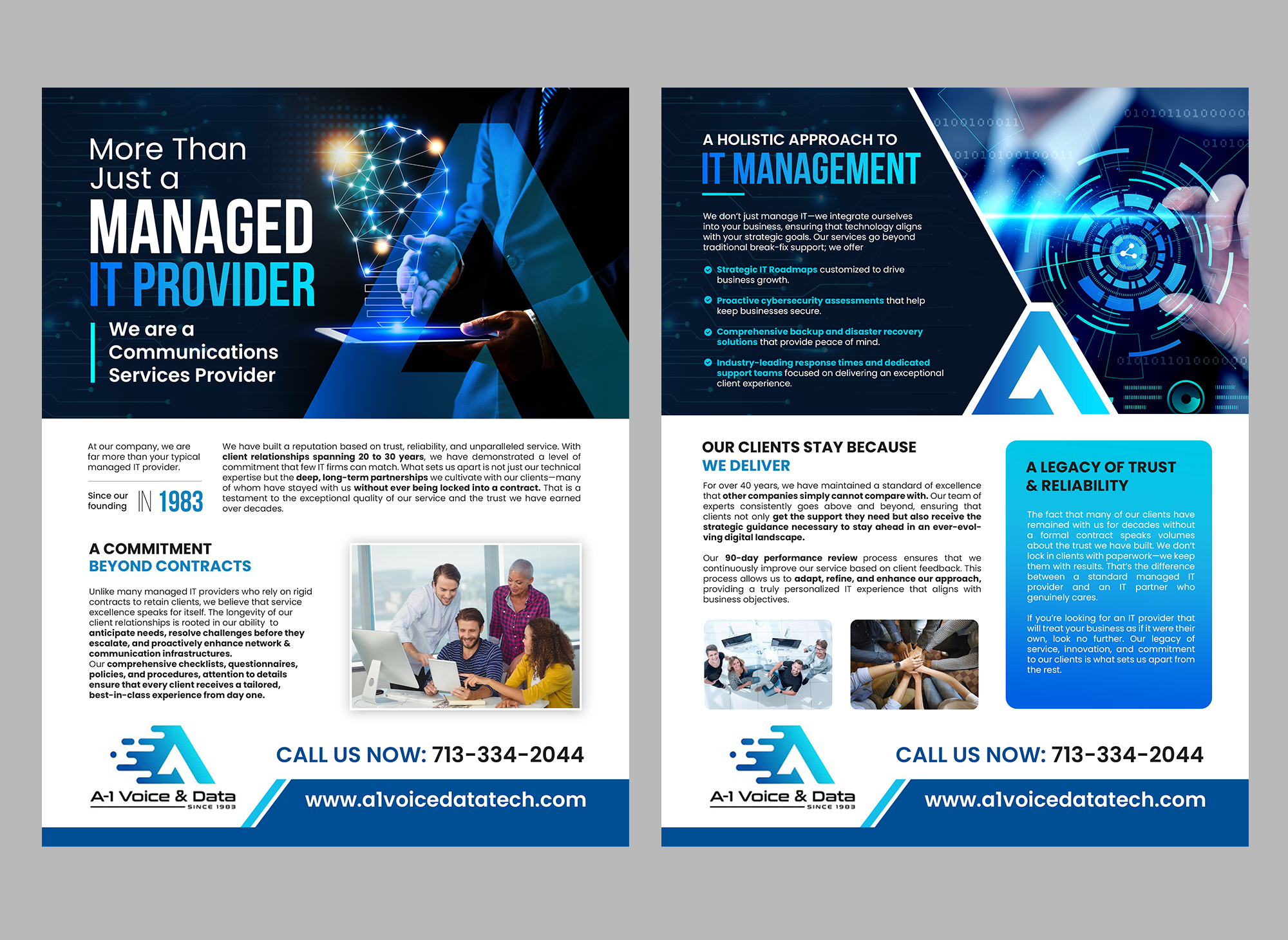 Diseño de Flyer por debdesign para A-1 Voice & Data | Diseño #34736170