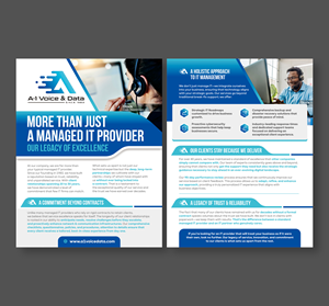 Flyer-Design von Dzhafir für A-1 Voice & Data | Design: #34723741