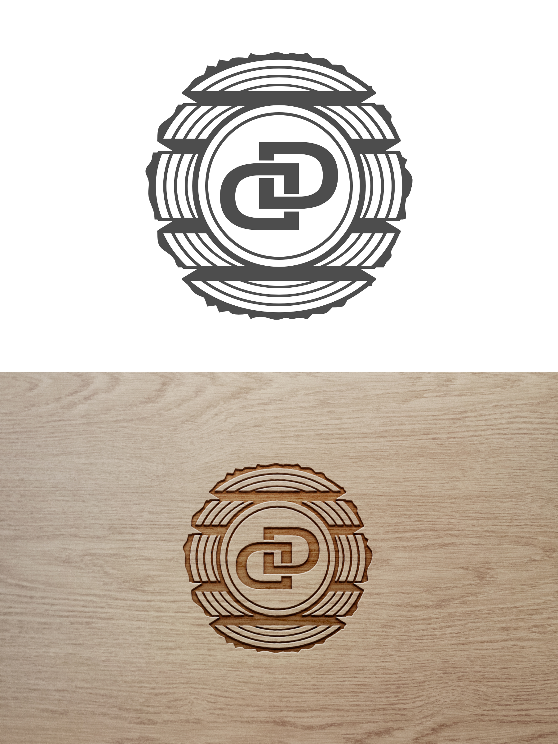 Logo Design by Aezakmi for Double D's Wood | Design #34762256