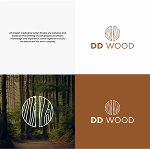 Logo Design by Sultan  Studio for Double D's Wood | Design: #34724994