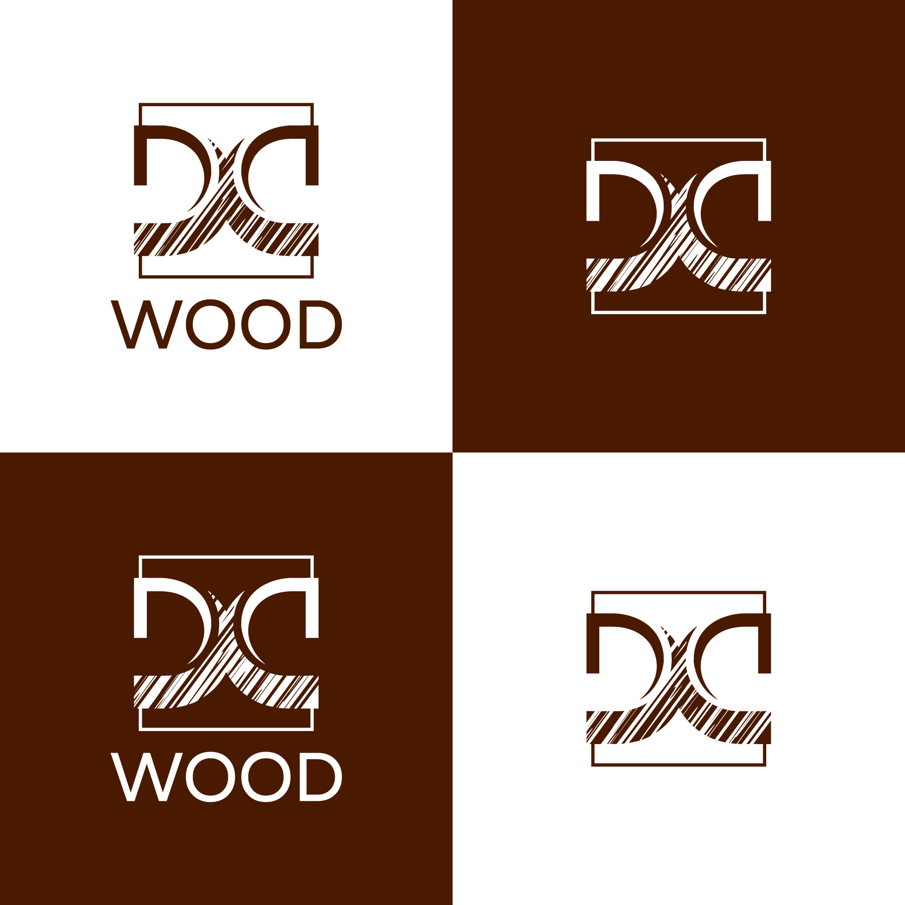 Logo Design by debdesign for Double D's Wood | Design #34724181